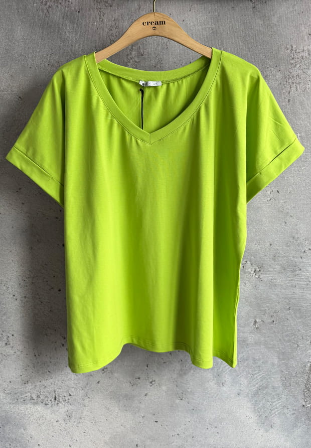 MEGI BLUZKA ZIELONE JABŁUSZKO / T-SHIRT / B1878