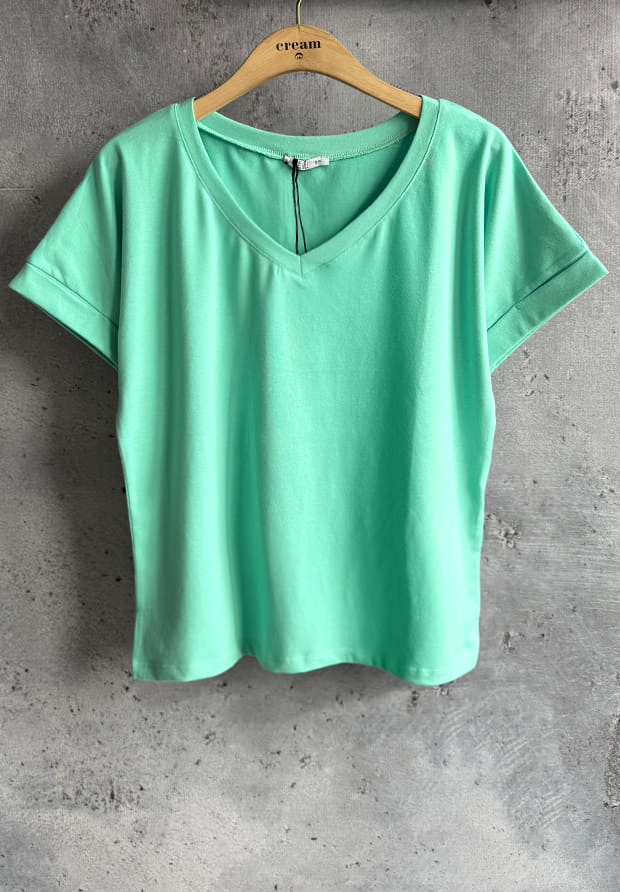 MEGI MIĘTOWA BLUZKA / T-SHIRT / B1878