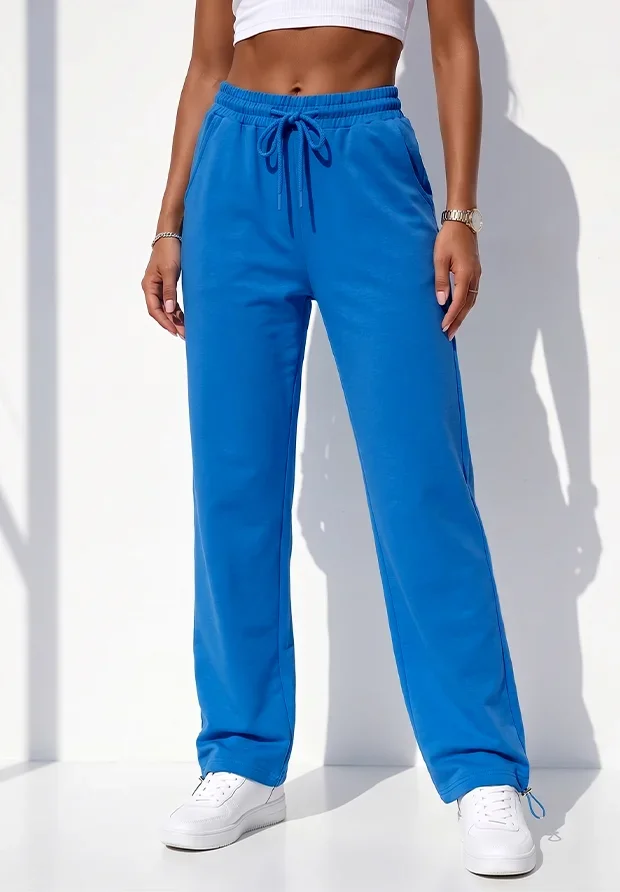 MEGI CHABROWE SPODNIE DRESOWE PROSTA NOGAWKA Z REGULACJĄ DOŁU / P2836