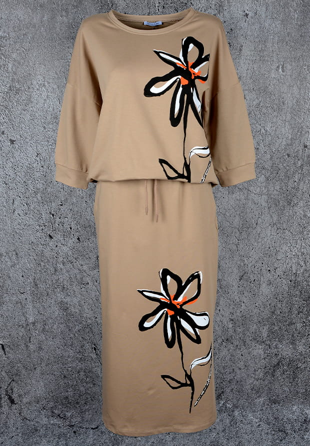 MEGI CAPPUCCINO KOMPLET BLUZA + SPÓDNICA / T1486