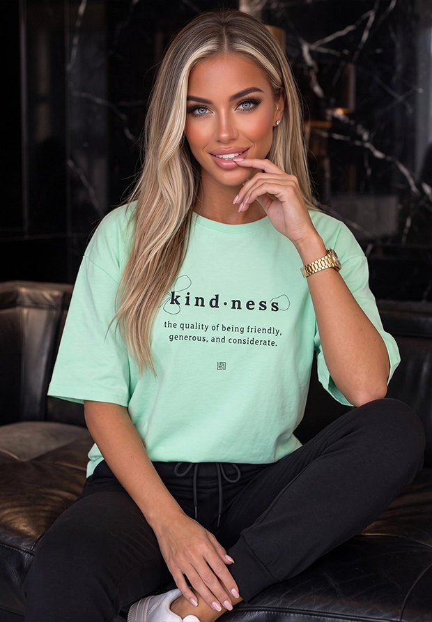 LOUNGE NINE LOUNGE NINE Kindness Pistacjowy Oversize – 100% bawełna organiczna